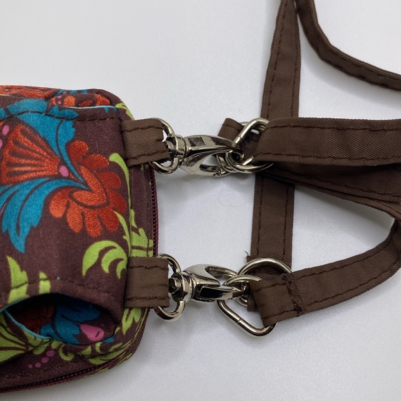 Debra Valencia | Floral ID Wallet Coin Purse Adjustable Crossbody Strap Travel - Picture 13 of 14